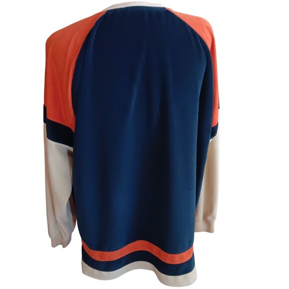 Vintage XL 90's Sweatshirt Pullover Delf Sports "America" Embroidered Jersey - Picture 3 of 7